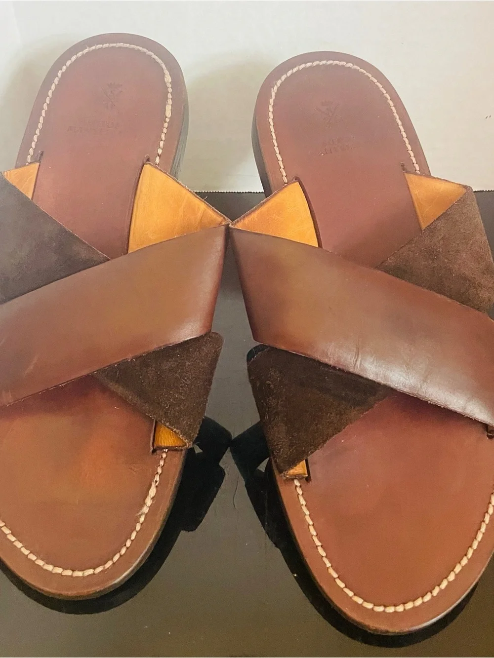 SUTOR MANTELLASSI BROWN SHOES – SIZE: 8 US / 7 UK Crisscross Retail $639